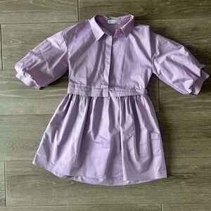 Lavender Dress puff sleeve dress by English Factory